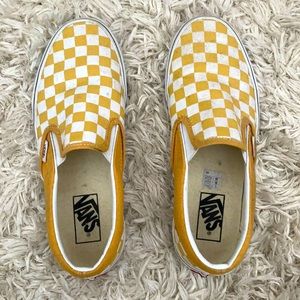 Yellow checkered vans